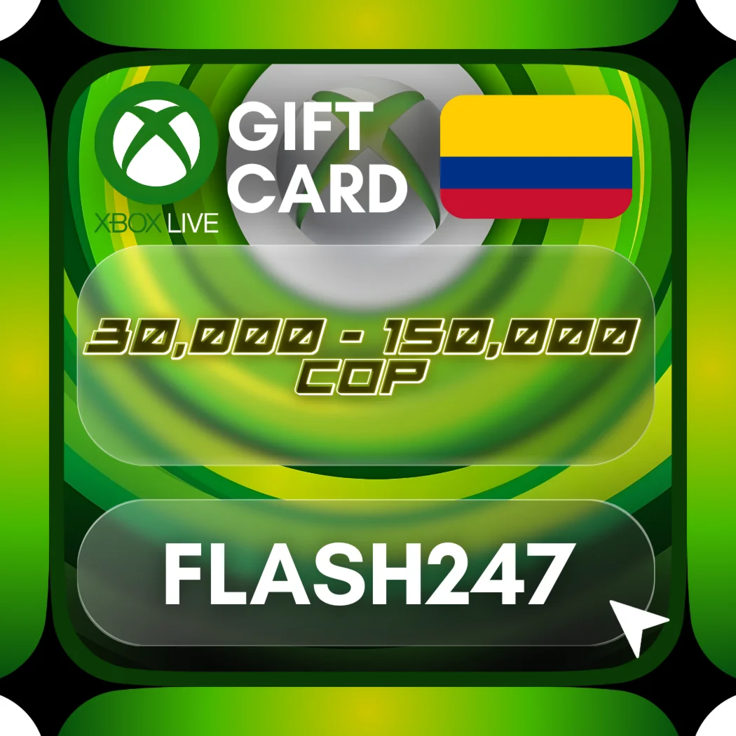 Подарочная карта Xbox Live CO | 30 000–150 000 колумбий