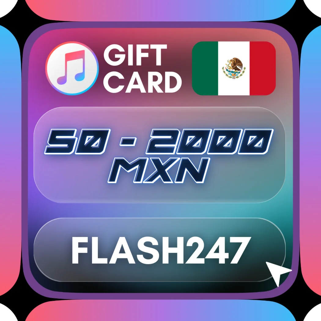 Подарочная карта Apple и iTunes MX | 50–2000 MXN | АВТО