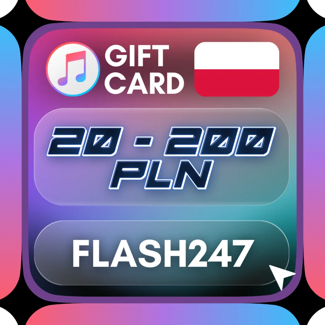 Подарочная карта Apple и iTunes, Польша | 20–200 злотых