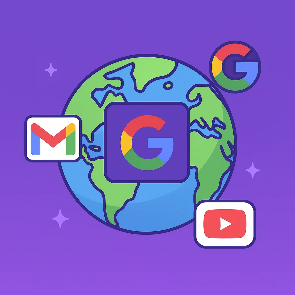 Gmail I YouTube I Drive eSim для Регестрации в сервисе