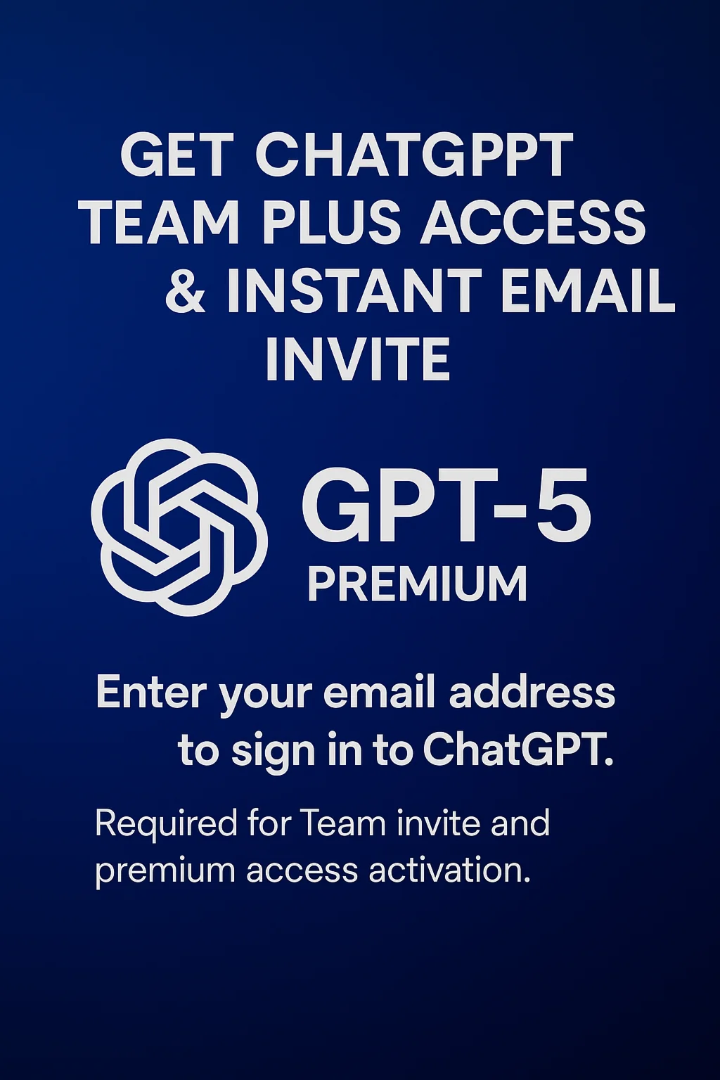 Приглашение в ChatGPT Team