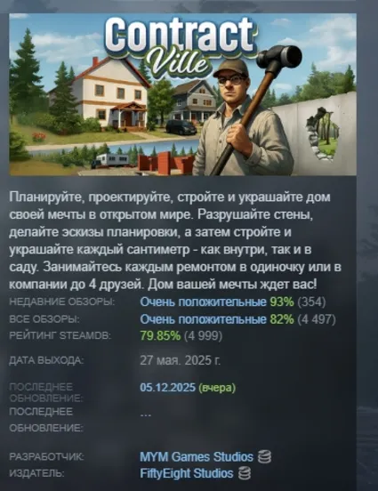 ContractVille АВТОДОСТАВКА STEAM GIFT РОССИЯ