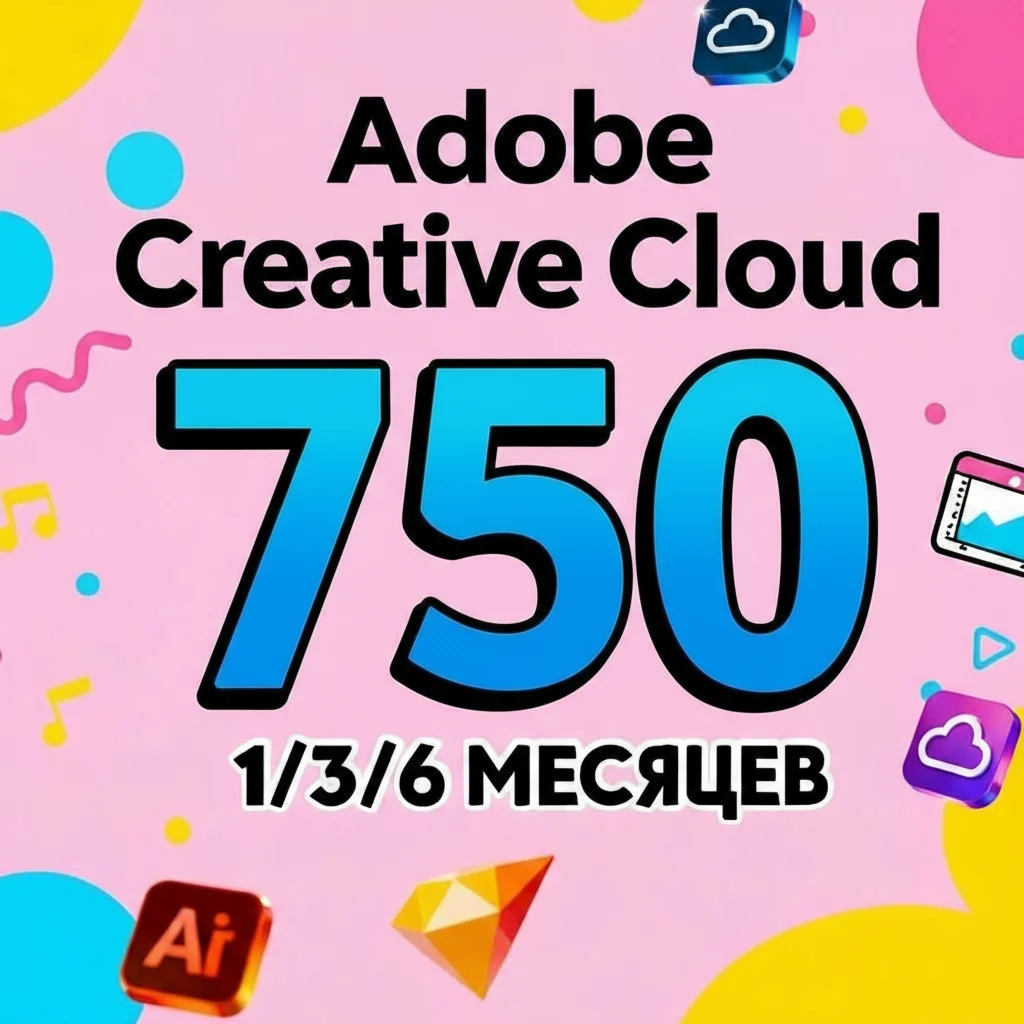 ADOBE CREATIVE CLOUD 1 МЕСЯЦ АККАУНТ