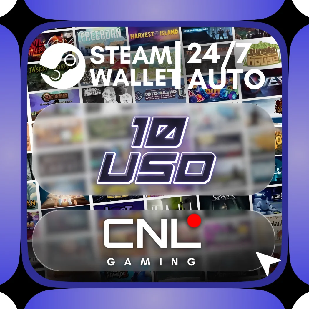 24/7 АВТО | Подарочная карта Steam Wallet $10 USD