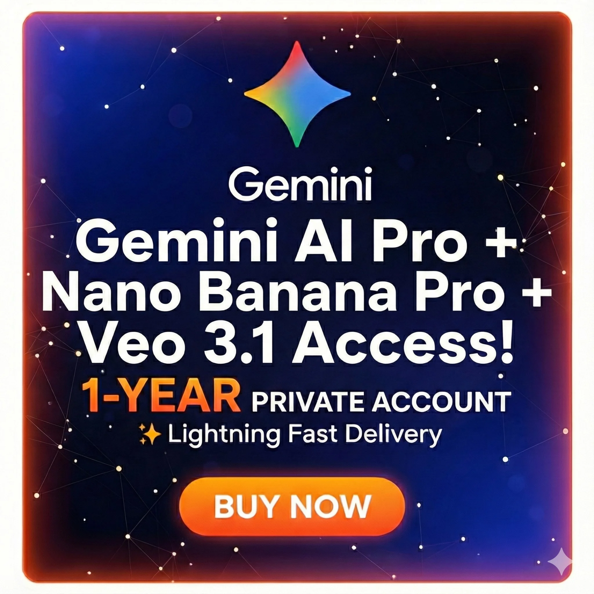 ​️Gemini Pro (STU) 1 ГОД |2ТБ|Veo 3.1| Nano Banana Pro