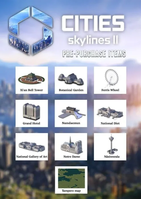 Cities: Skylines II - Landmark Buildings DLC Steam Key