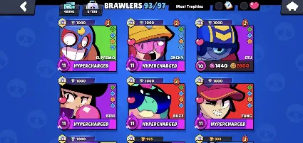 Brawl Stars: 93 БРАВЛЕРА 💎 12 легенд | 49990 ТРОФЕЕВ 🎁