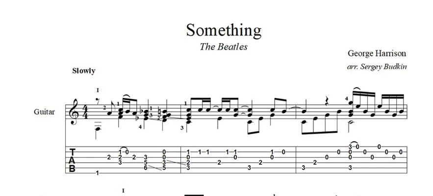 Something (The Beatles) ноты для гитары