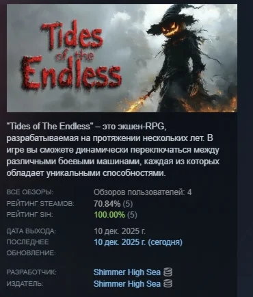 Tides of The Endless Приливы Бесконечного STEAM РОССИЯ