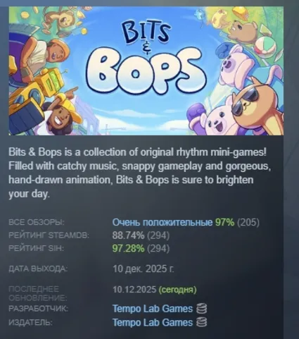 Bits  Bops АВТОДОСТАВКА STEAM РОССИЯ