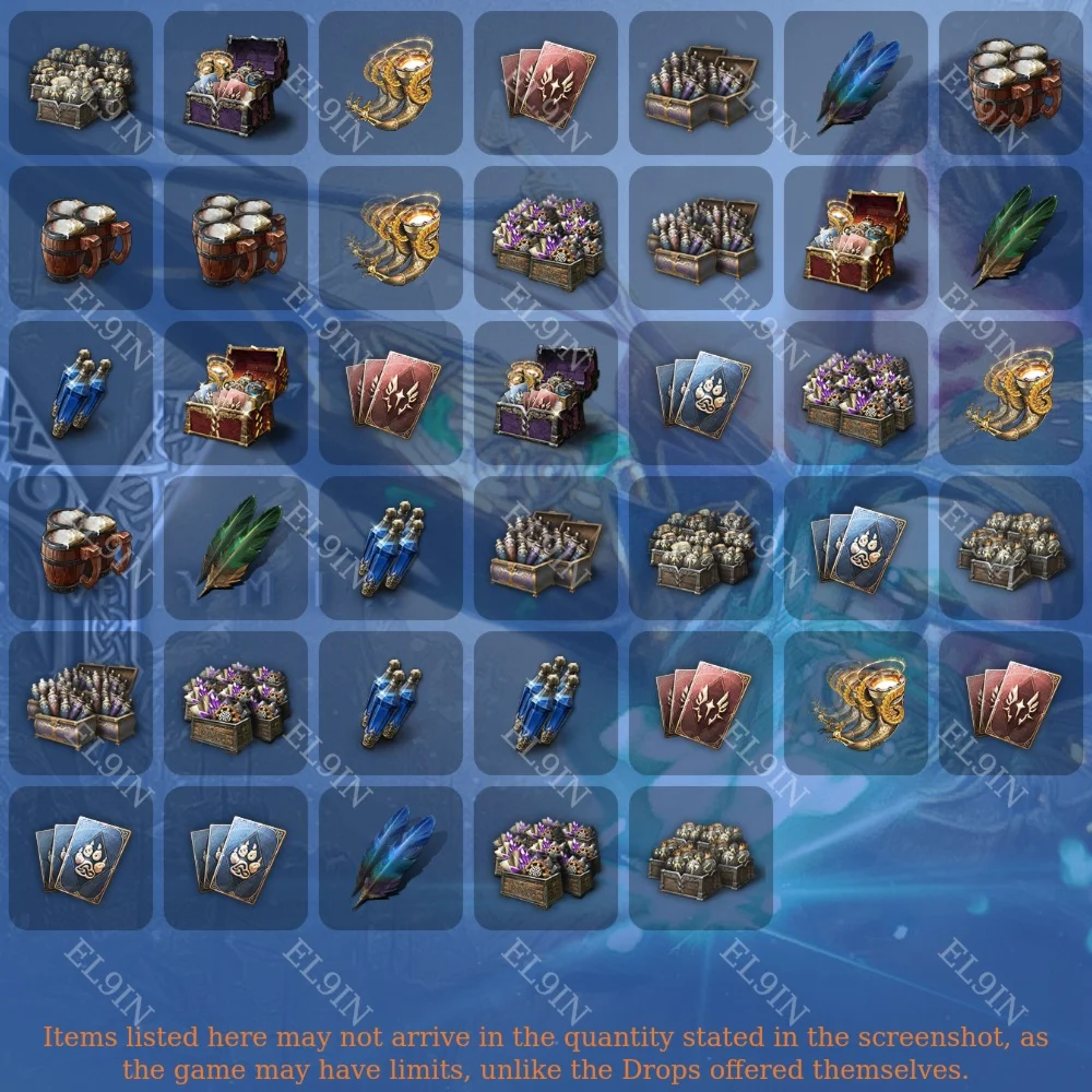 Legend of YMIRТвич Дропс40 предметов + 