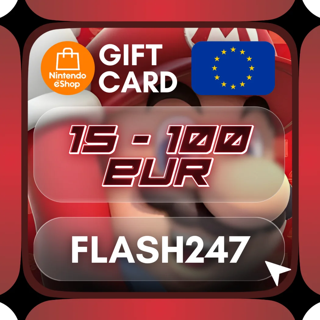 Nintendo eShop Подарочная карта 15 -100 EUR (Европа)