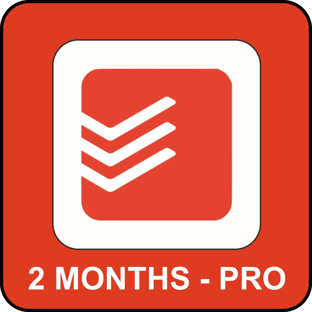 Todoist Pro • 2 месяца • Личный аккаунт (глобальный)