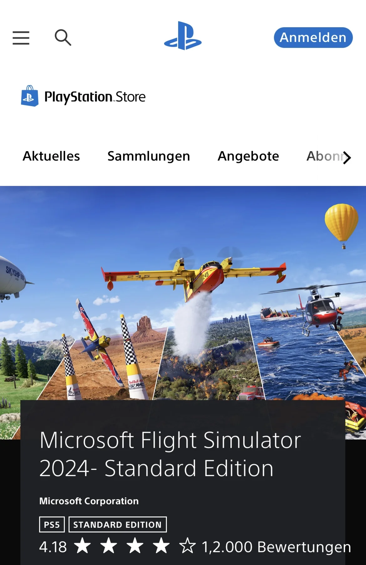 Microsoft Flight Simulator 2024 – PS5 Konto
