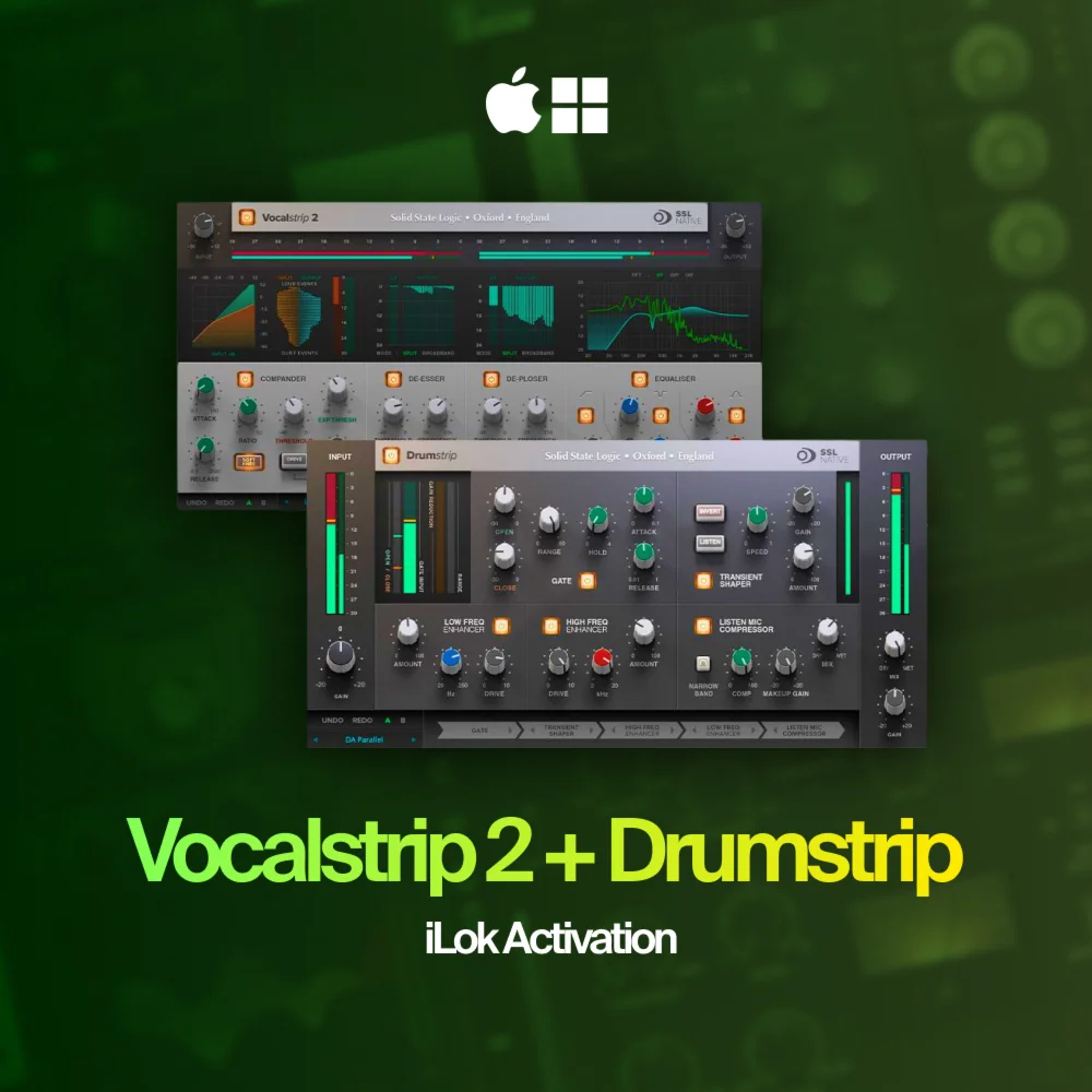 SSL Native | Vocalstrip 2&amp; Drumstrip [LICENSE iLok]