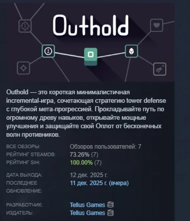 Outhold АВТОДОСТАВКА STEAM РОССИЯ