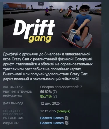 Drift Gang АВТОДОСТАВКА STEAM РОССИЯ
