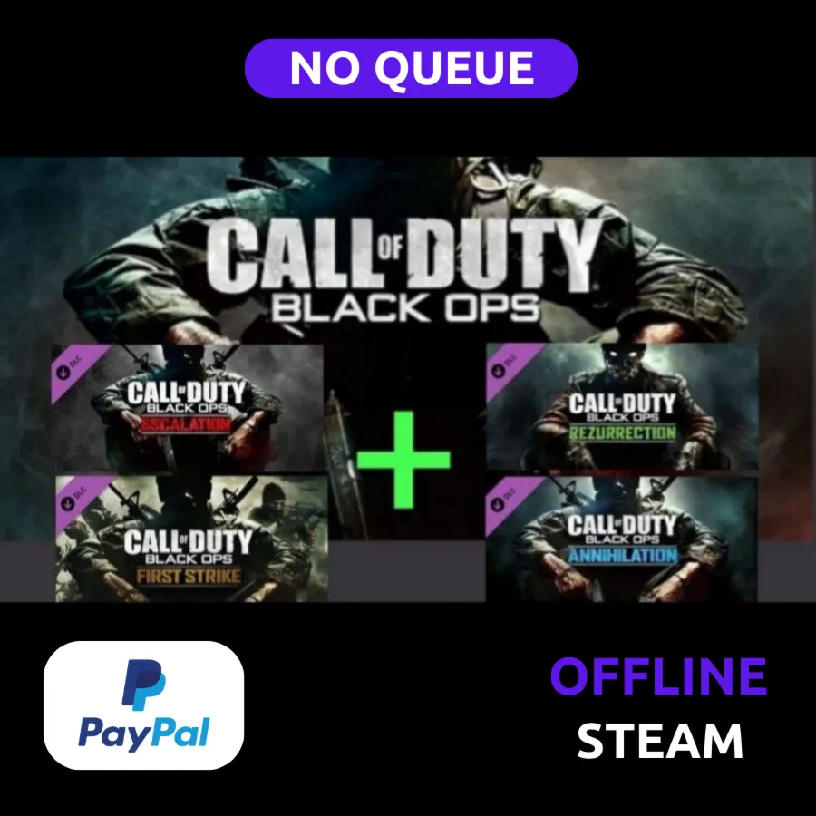 Call Of Duty Black ops 1 ALL DLC | Offline | PAYPAL digital marketplace offer