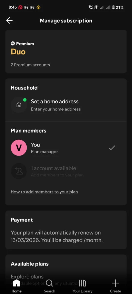 1-12 MONTHS SPOTIFY PREMIUM PERSONAL DUO FAMILY