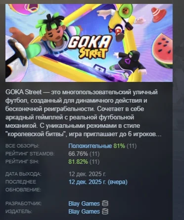 GOKA Street АВТОДОСТАВКА STEAM РОССИЯ