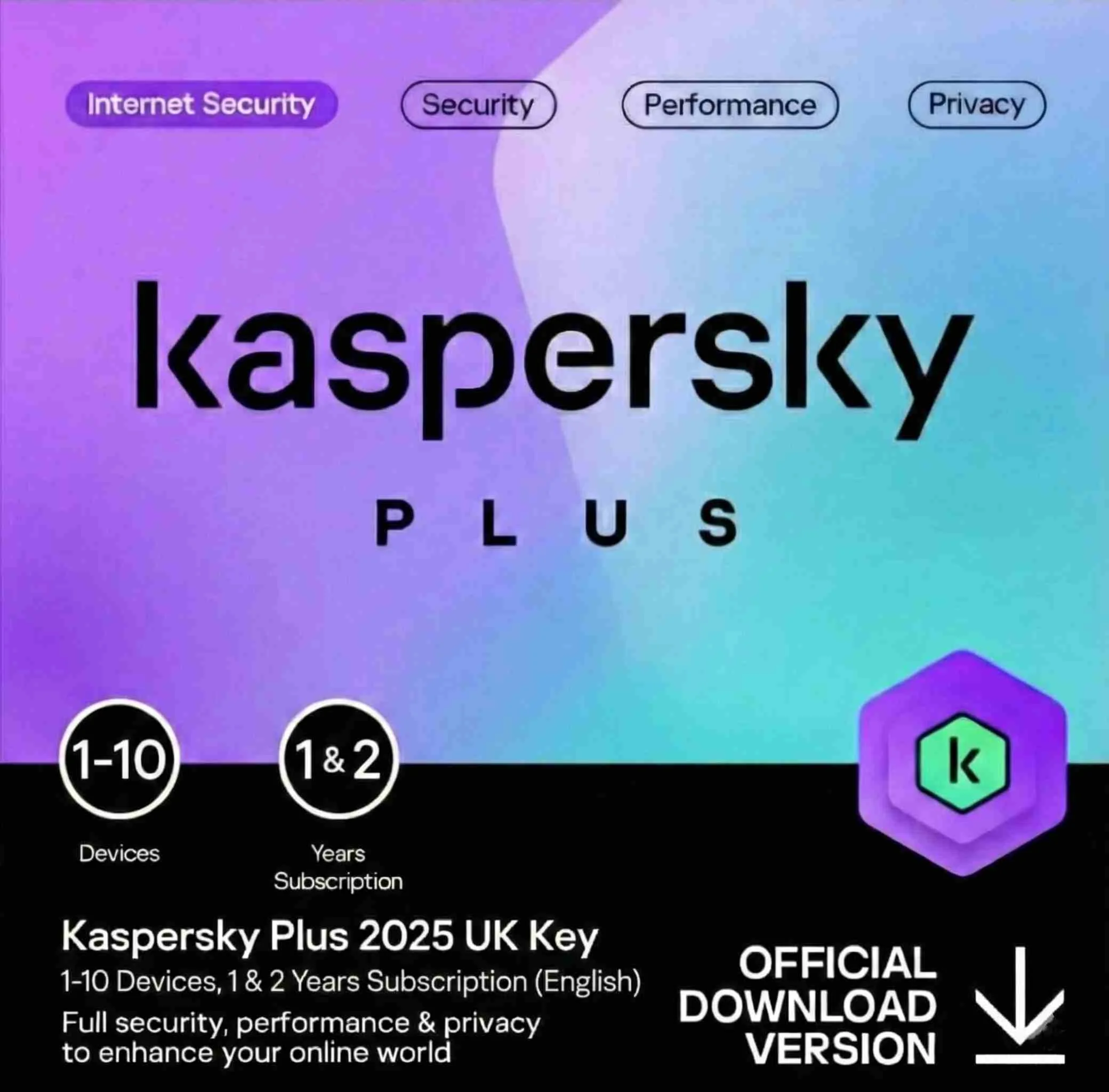 Kaspersky Plus 2025 UK Key