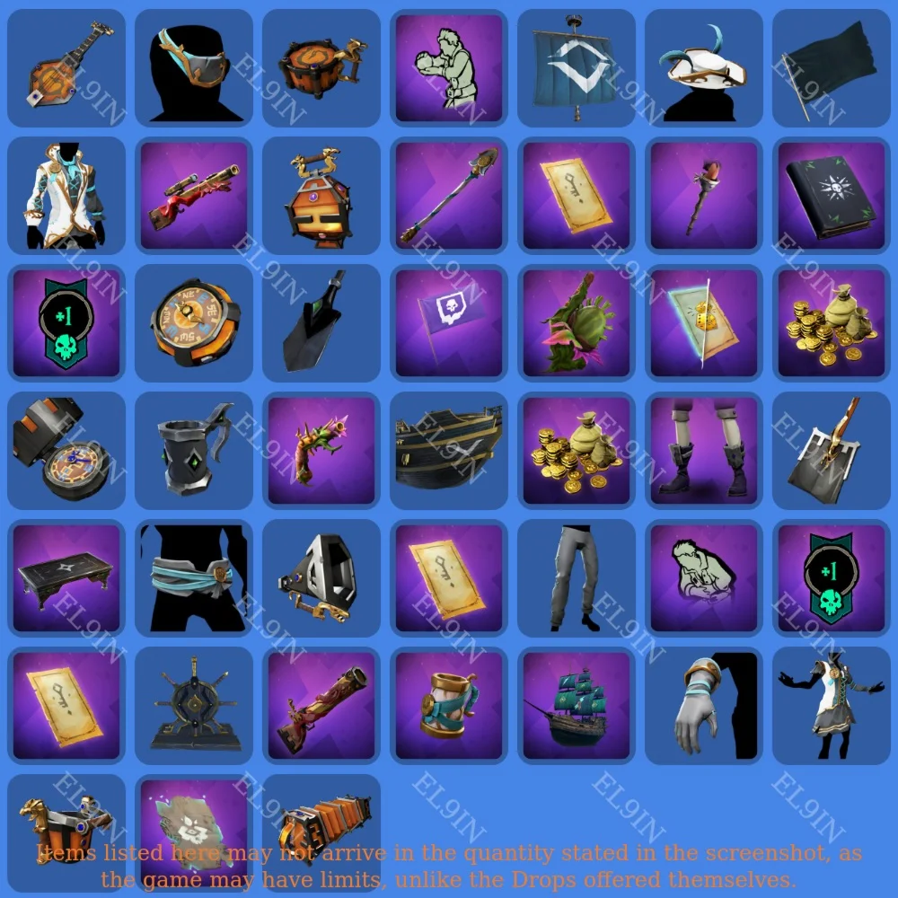 Sea of Thieves️Твич Дропс45 предметов + 