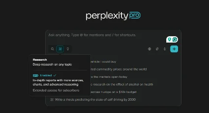 Perplexity AI Pro + Comet | 12 мес. | Мгновенно