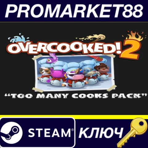 Overcooked! 2 - Too Many Cooks Pack DLC RU/CIS Steam КЛ