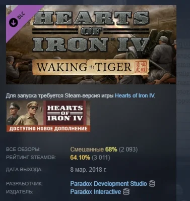 Expansion - Hearts of Iron IV: Waking the Tiger STEAM