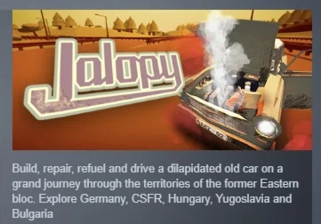 Jalopy АВТОДОСТАВКА STEAM GIFT РОССИЯ