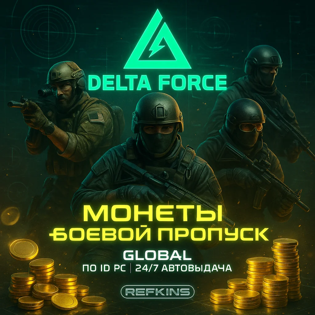 DELTA FORCE МОНЕТЫ GLOBAL ПО ID ПК/PC + БОЕВОЙ ПРОПУСК
