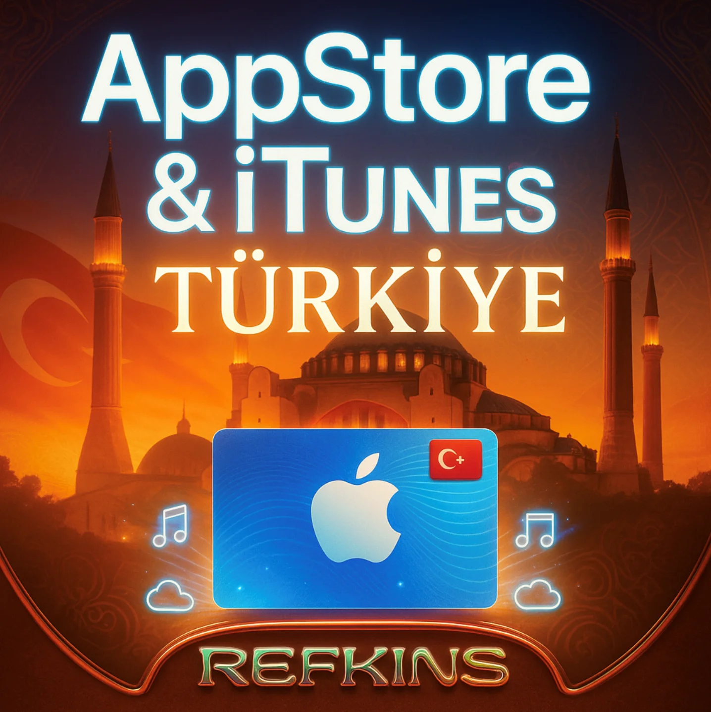 APPSTORE ITUNES APPLE ПОДАРОЧНАЯ КАРТА ТУРЦИЯ