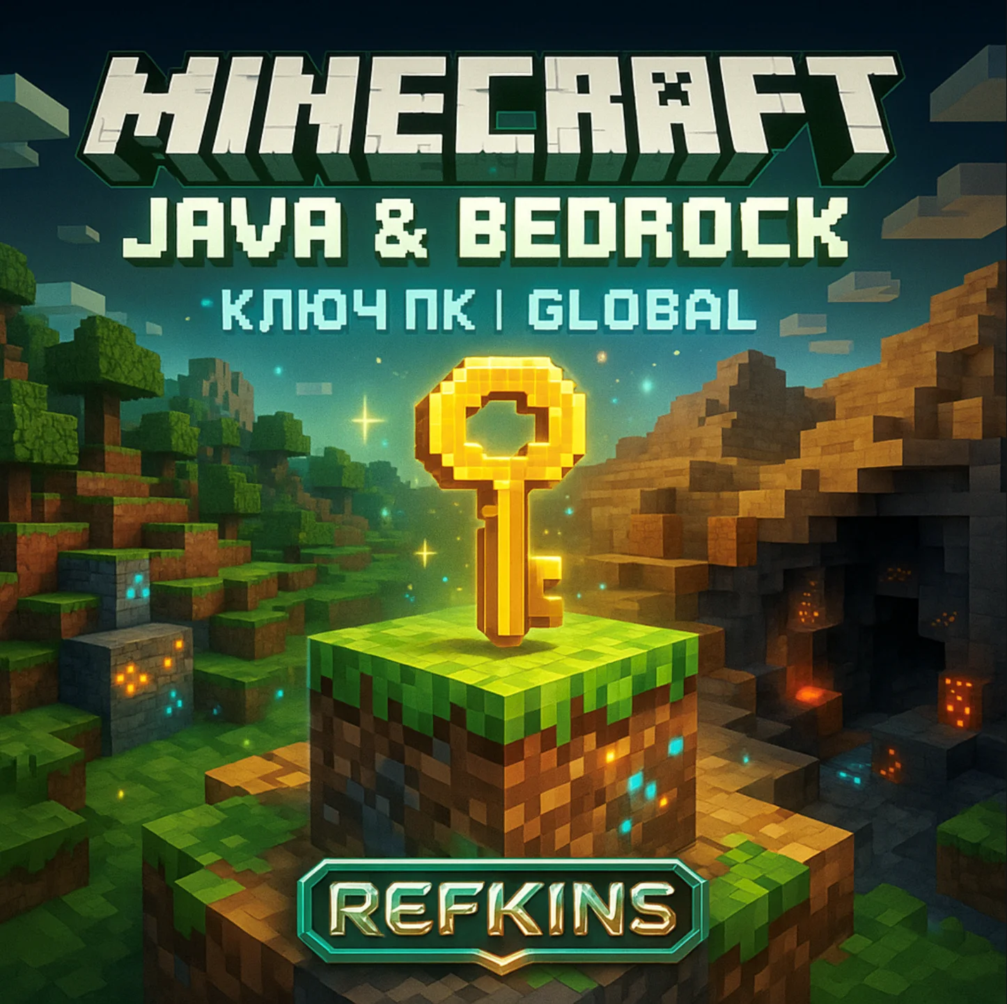 Minecraft: Java & Bedrock КЛЮЧ ПК | ГЛОБАЛ  СБП 0%