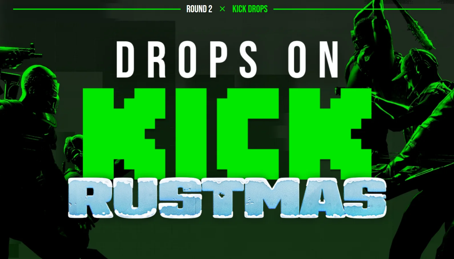 RUST SKINS【KICK DROPS】Round 2 | 4 ITEMS | RUSTMAS +GIFT