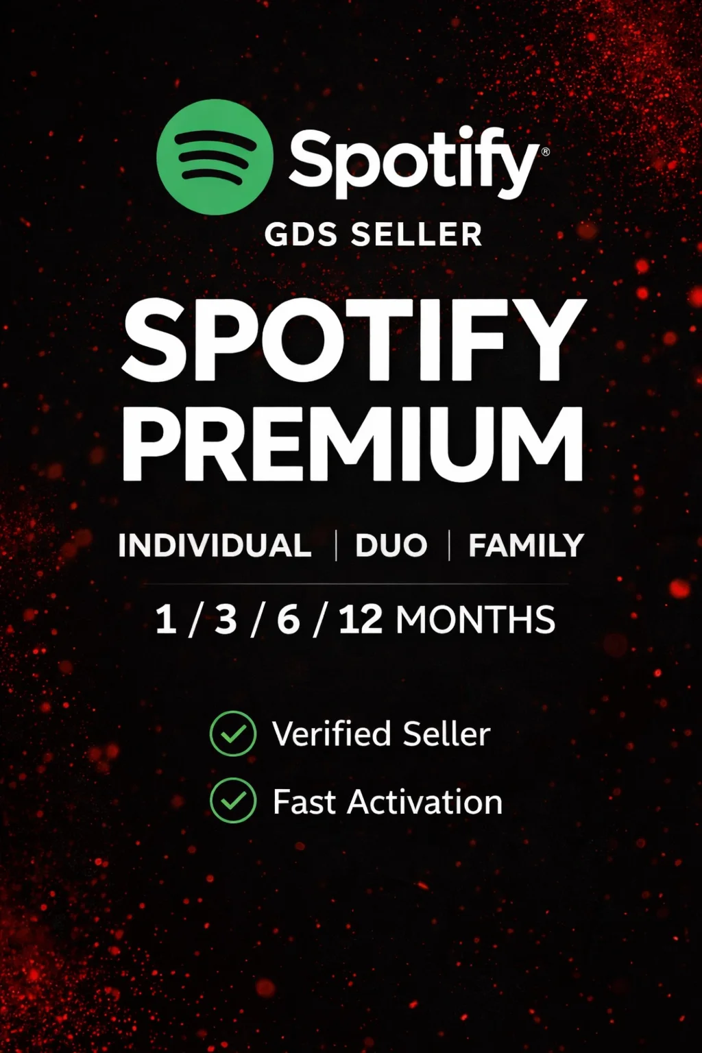 1/3/12/6 SPOTIFY PREMIUM INDIVIDUAL || DUO || FAMILY