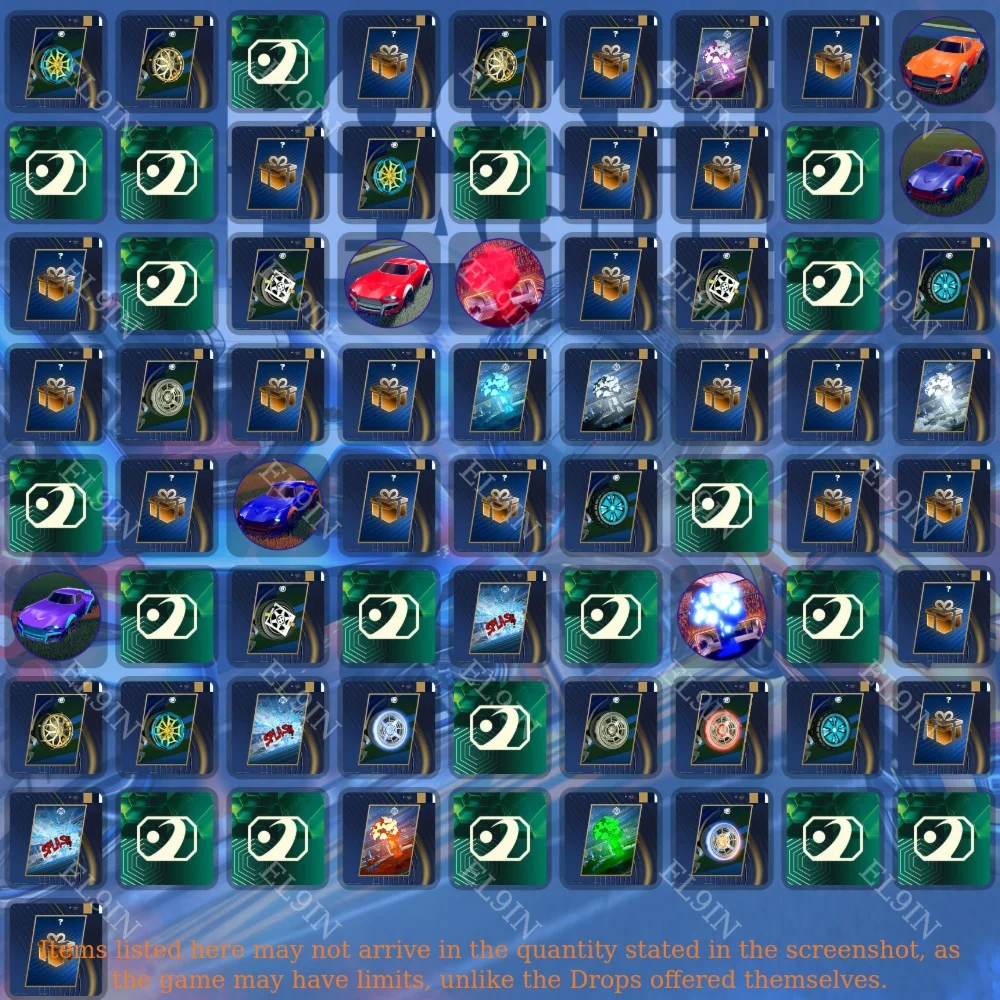 🏆Rocket League💡Твич Дропс⚜️73 предметов + 🎁