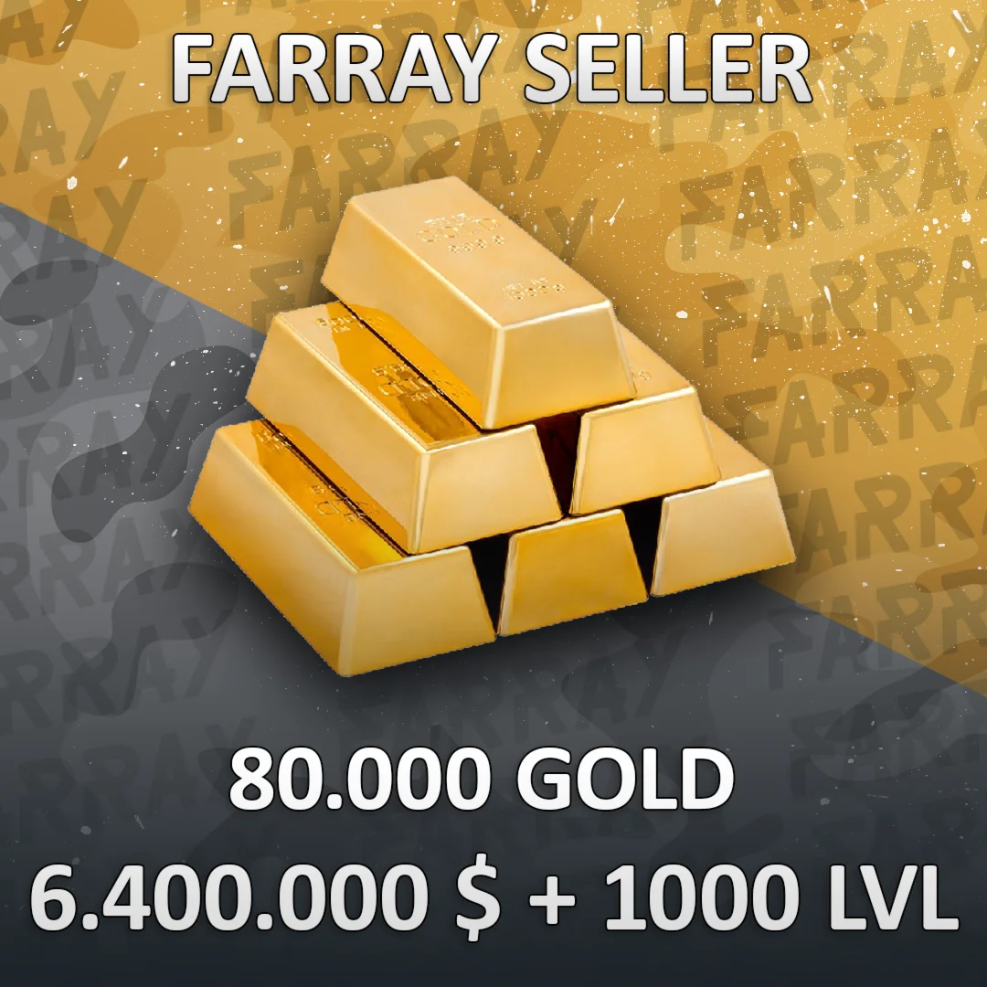 RDO • 80.000 GOLD + 6.400.000 $ + 1000 LVL RED DEAD RDR