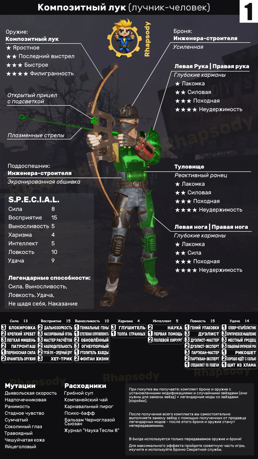 Лучшие БИЛДЫ: оружие + броня + звёзды. Топ билды + инфа