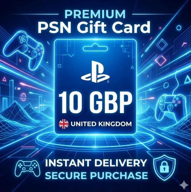 Карта пополнения PSN 10 GBP Великобритания (Region UK)