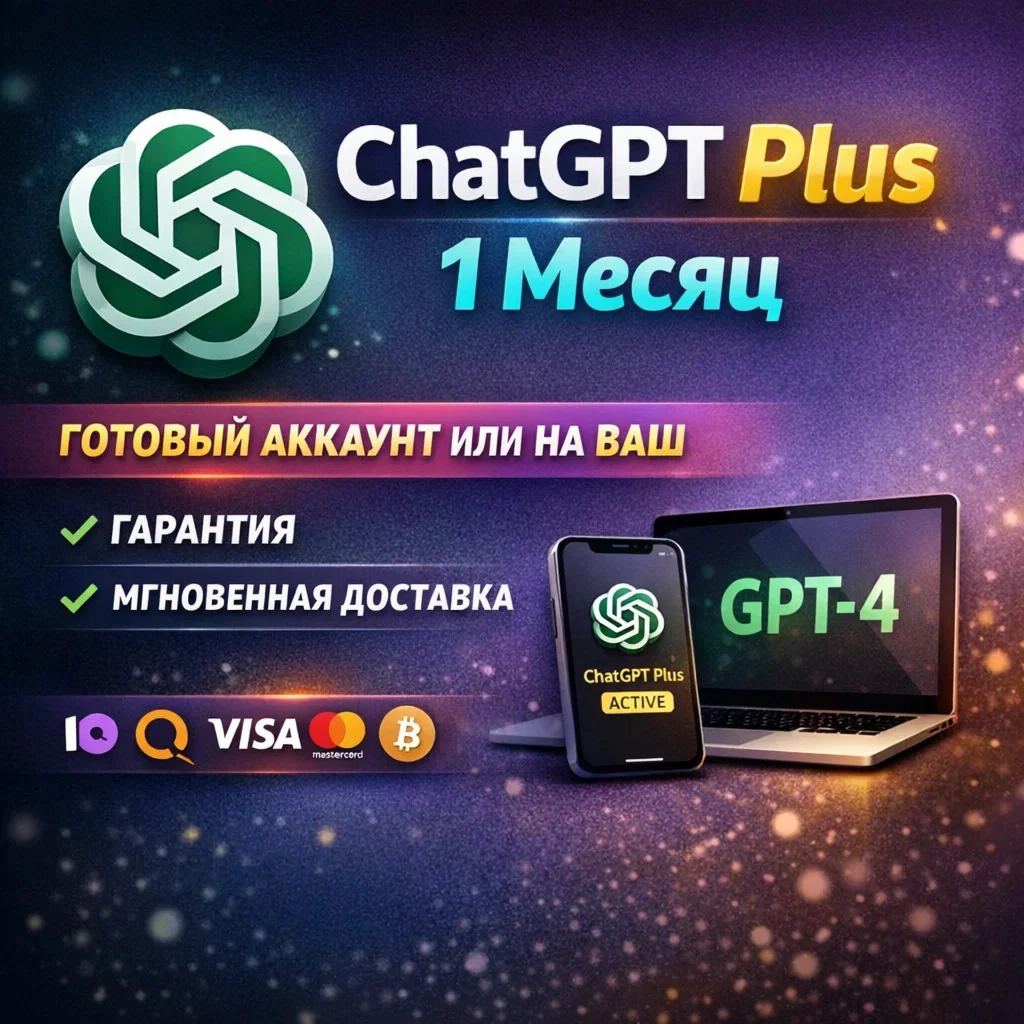 ChatGPT Plus - 1 Month _ Готовый аккаунт или на ВАШ