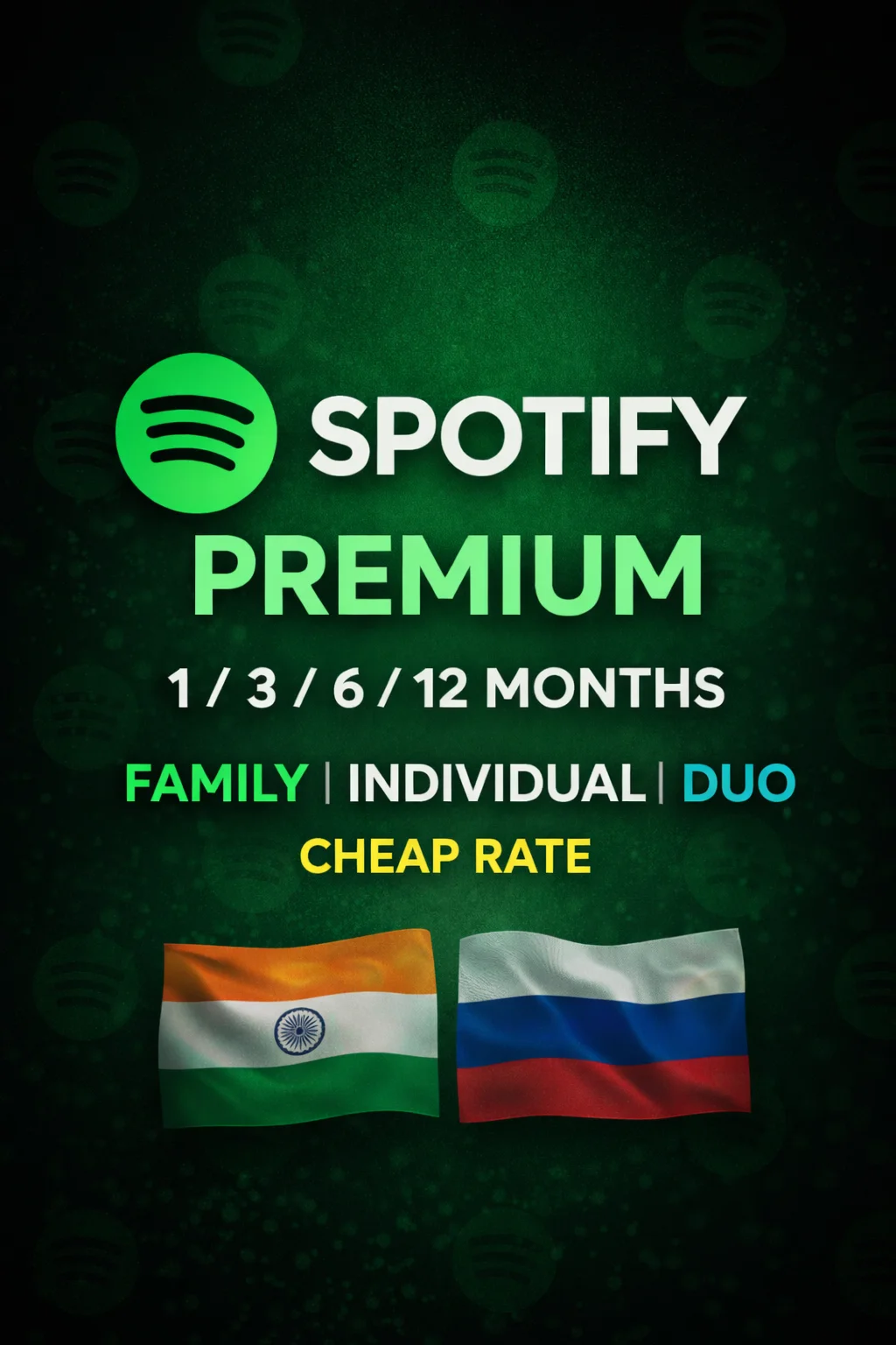 Подписка на Spotify Premium для индивидуальных пользова