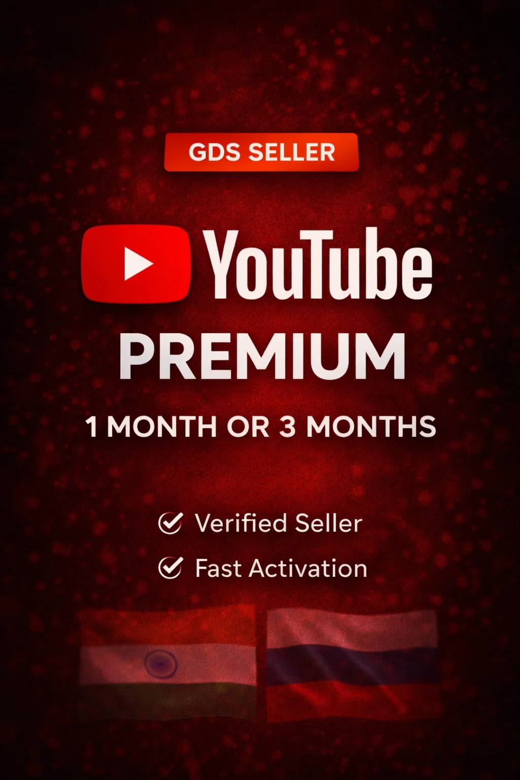 1/3/6/12 YOUTUBE PREMIUM SUBCRIPTION | Music | GLOBAL