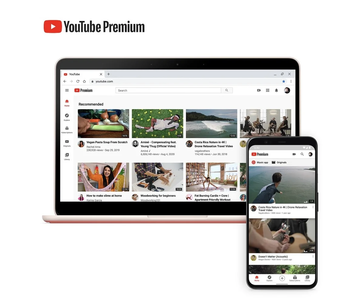 Подписка на YouTube Premium на 1 месяц
