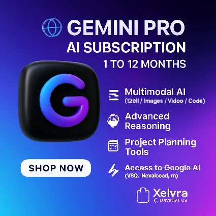 🌐 Подписка Gemini Pro AI – 1 до 12 месяцев