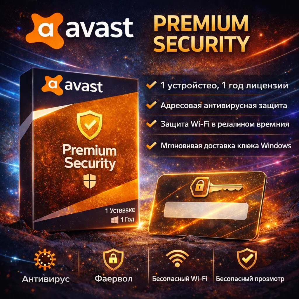 Avast Premium Security — 1 устройство, 1 год
