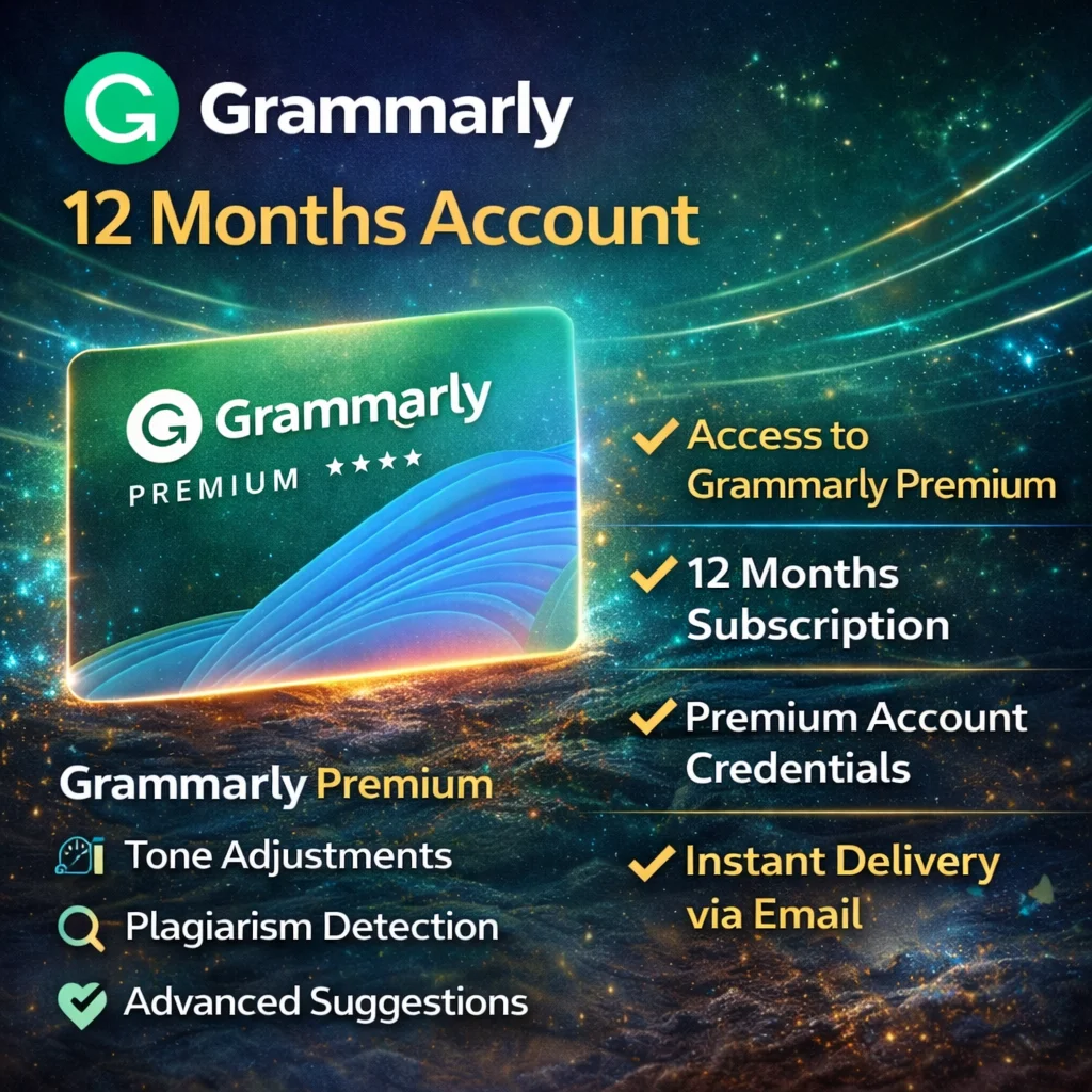 grammarly 12 Months Account