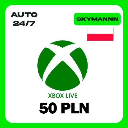 XBOX LIVE 50 PLN ПОЛЬША КАРТА ПОПОЛНЕНИЯ АВТО 24/7