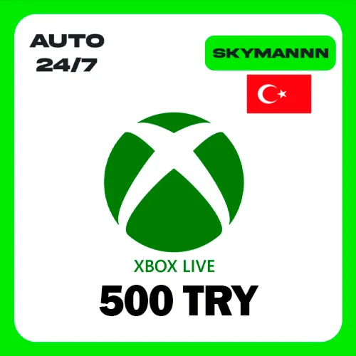 XBOX LIVE 500 TRY ТУРЦИЯ КАРТА ПОПОЛНЕНИЯ АВТО 24/7
