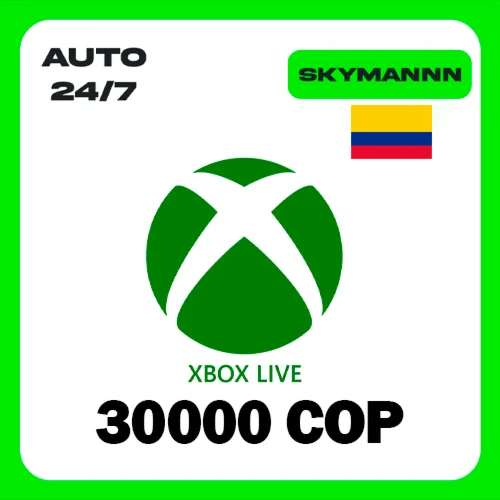 XBOX LIVE 30000 COP КОЛУМБИЯ КАРТА ПОПОЛНЕНИЯ АВТО 24/7