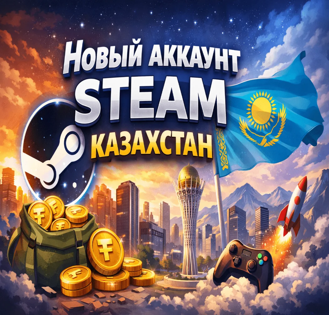 Новый Steam Аккаунт ️ [Регион Казахстан]️